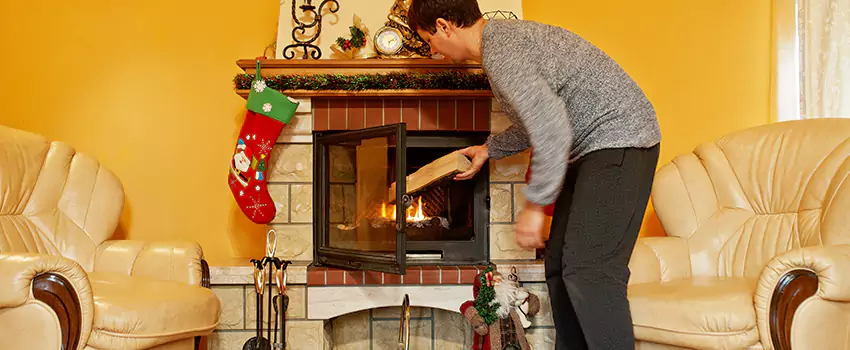 Rusted Metal Fireplace Restoration in St. Cloud, Minnesota